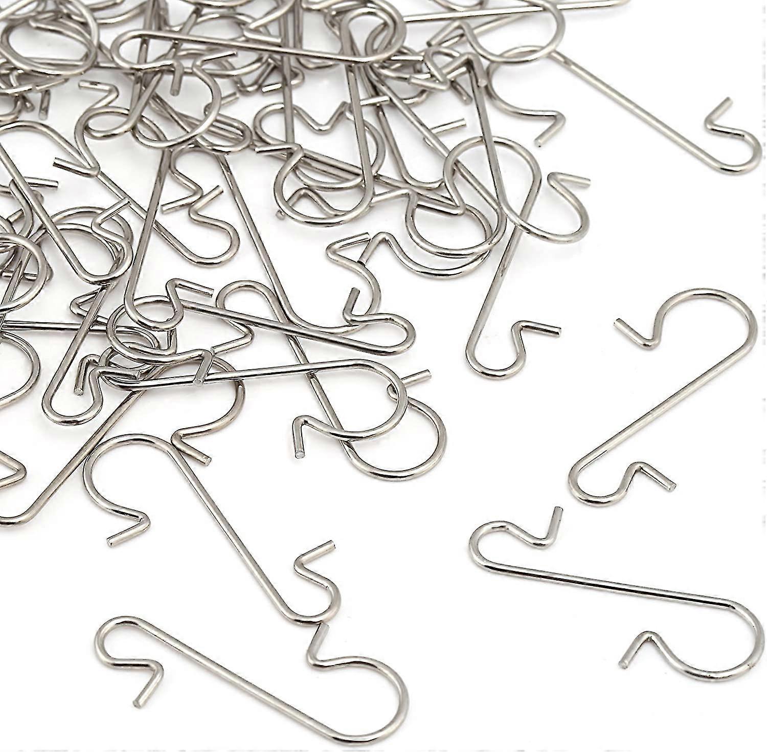 120pcs S Hook Small Quick Hangers For Decoration Silver