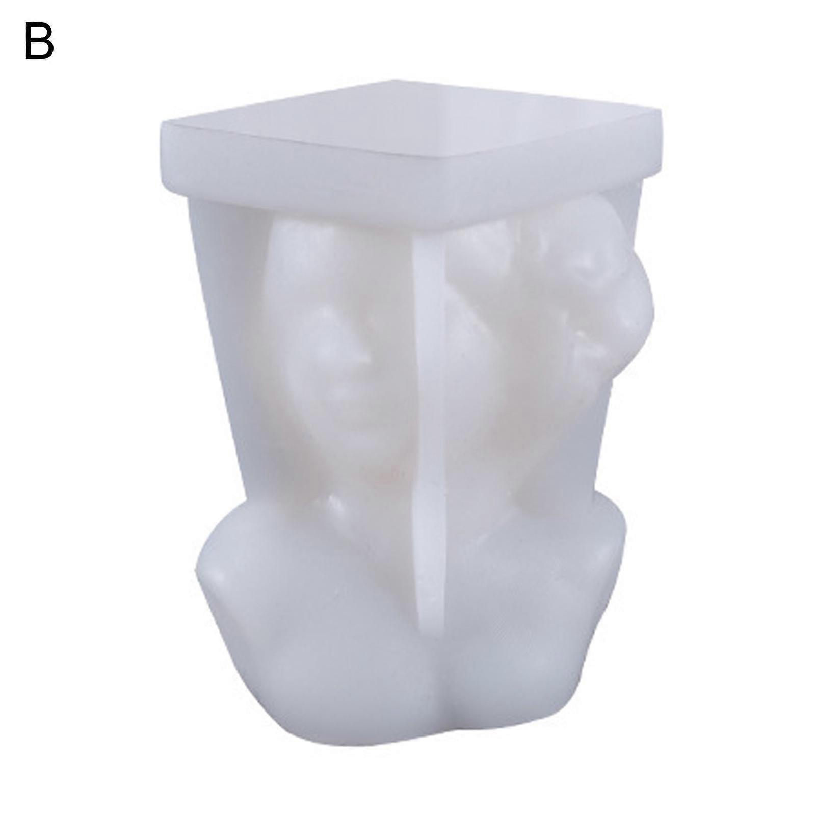 Candle Mold Girl Pattern High Temperature Resistance Silicone Handmade Craft Fondant Mold for Home
