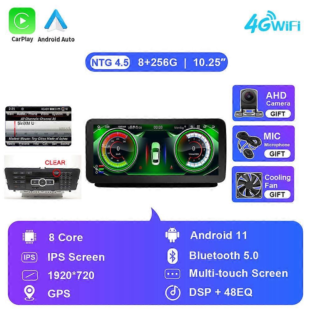 Redkid 8 Core Android 11 système Voiture multimédia stéréo pour Mercedes CLS Classe W218 2011-2018 A