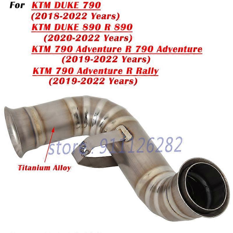 For KTM DUKE 790 890 ADVENTURE R Rally 2018 - 2022 Motorcycle Exhaust Modify Escape System Muffler Catalyst Remove Middle Connecting Pipe~21813