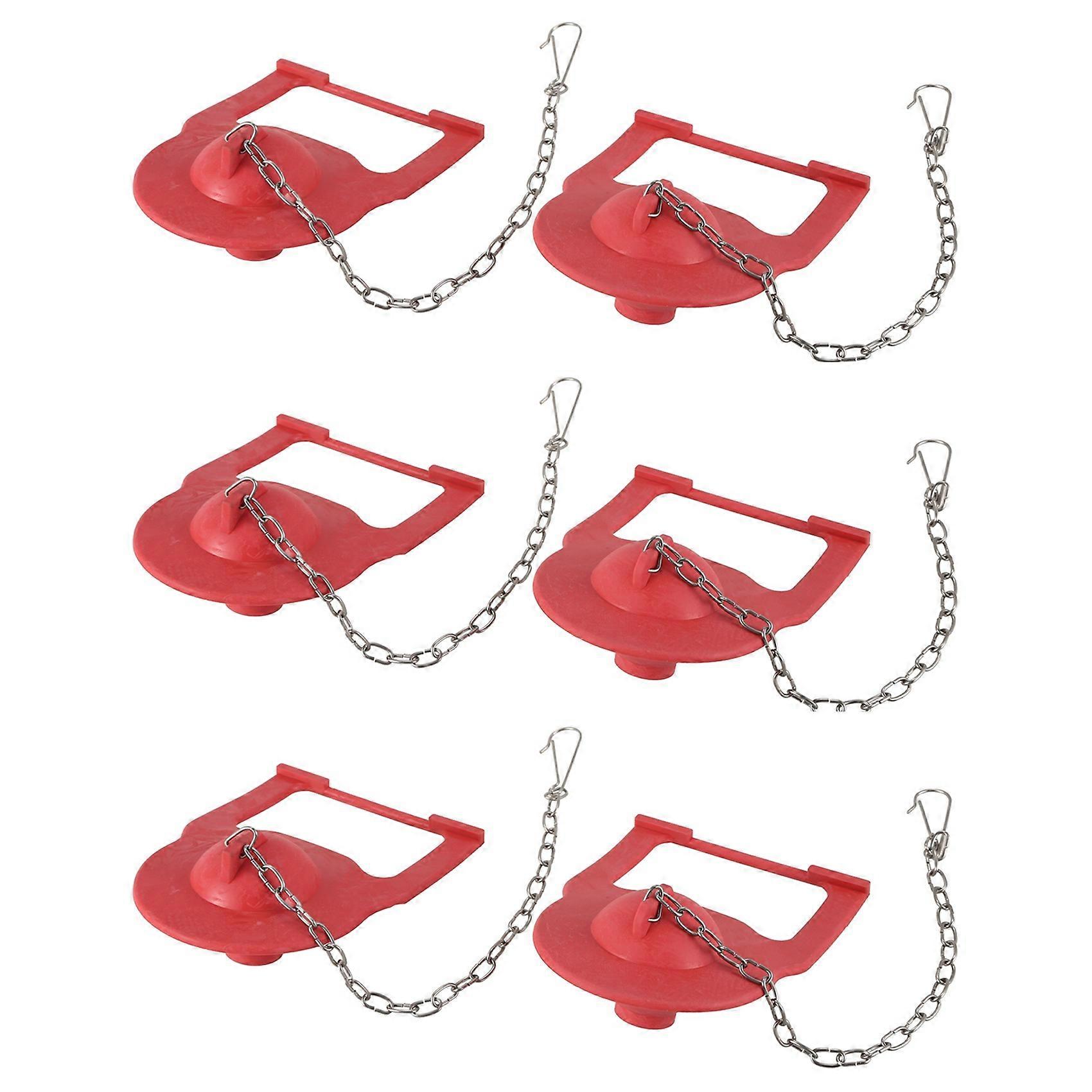 6 PCS 2 Inch Toilet Flapper for Shark-Fin Flapper Replacement Kit, Replace for Toilet Part 84138, 8