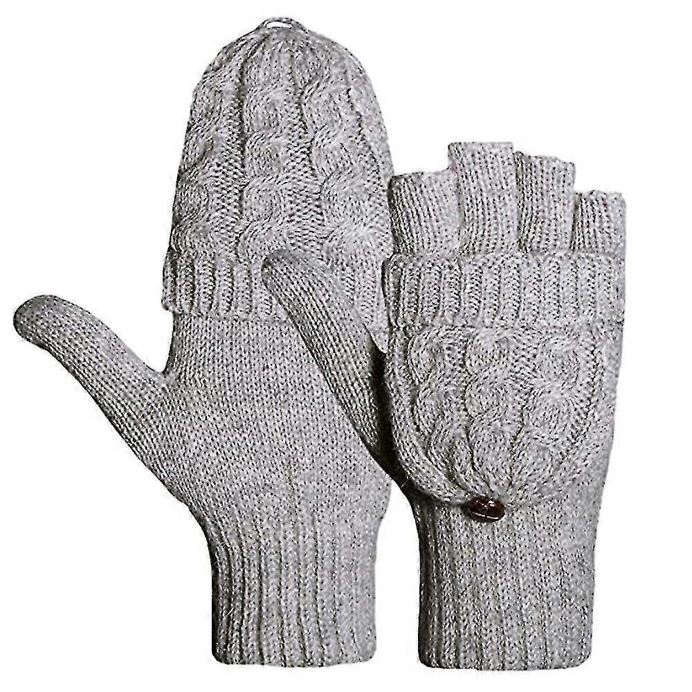 Flip Cute Dual-use Wool Gloves, Warm Autumn And Winter Wool Gloves