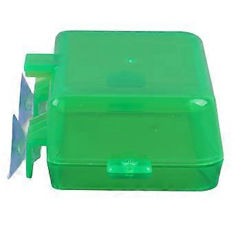 Reptile Feeding Dish with Suction Cup for Lizard Snake Gecko Prevent Escape Green L