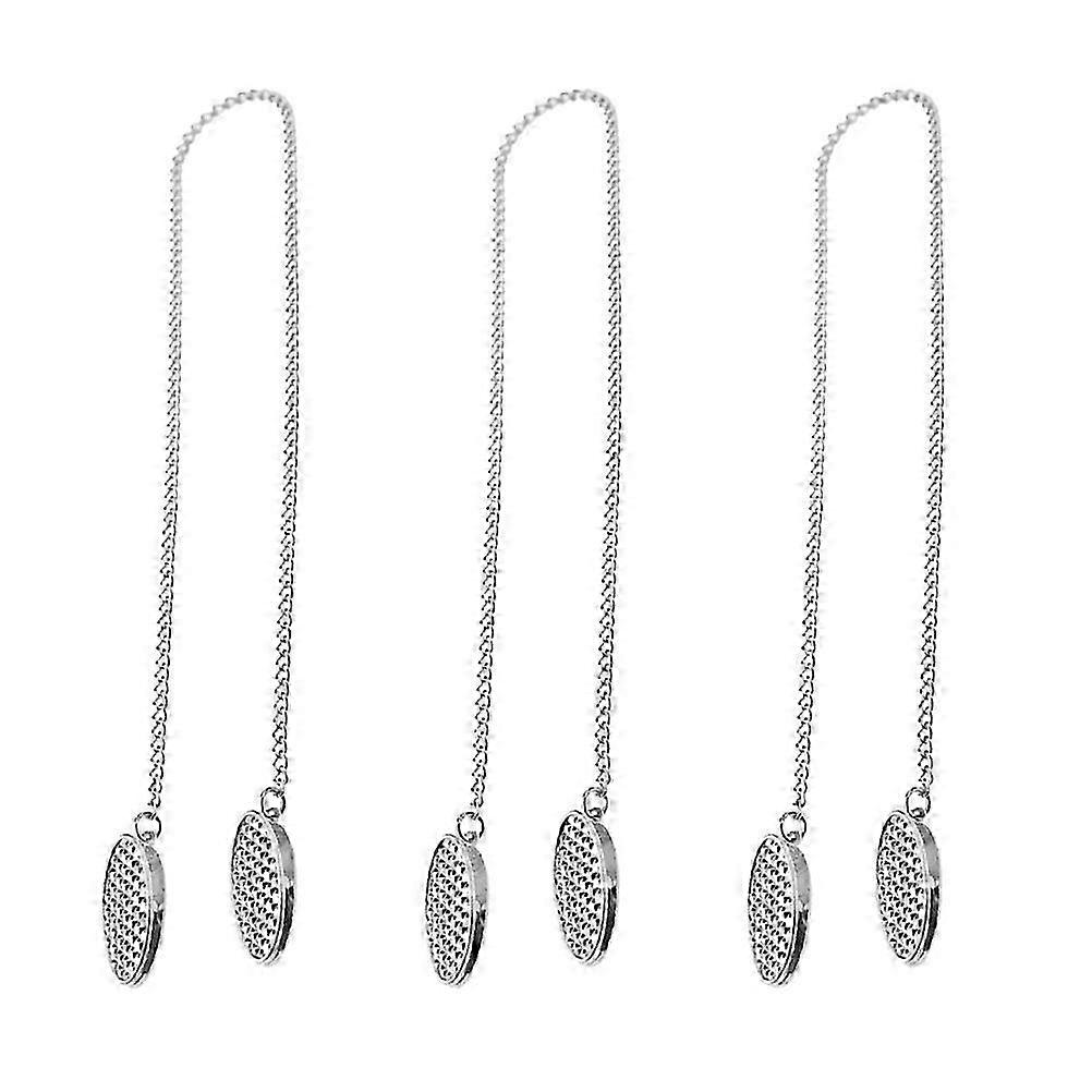 3 stuks zilveren heren ketting doek servetten slabbetje houder clips flexibele kwijl slabbetje