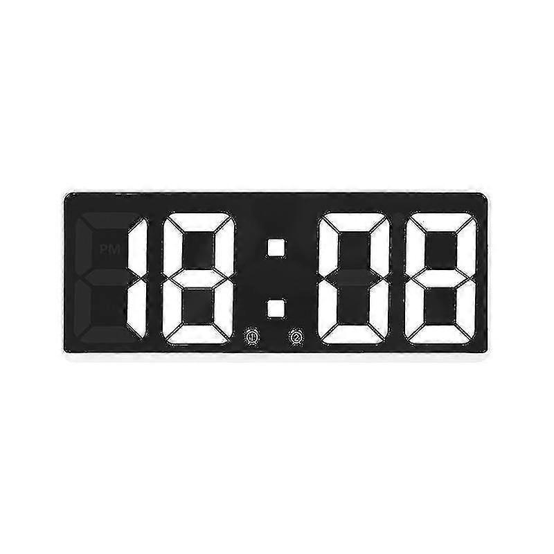 Smart Large Digital Wall Clock App Control Time/date/&sound Activate & Countdown Function Stepless Brightness & Volume Alarm With Snooze Functio