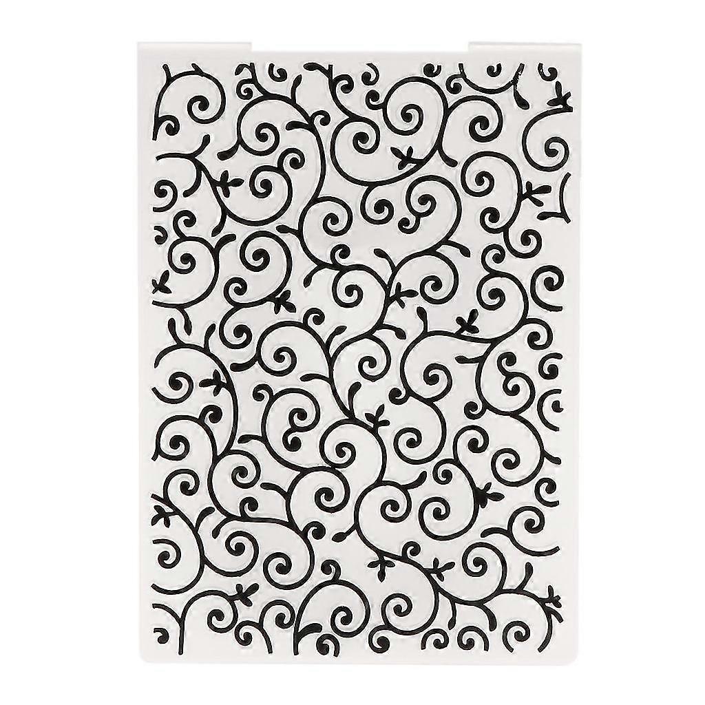 Flower Vine Plastic Embossing Folder Template Mold Scrapbook Paper Card Making PK