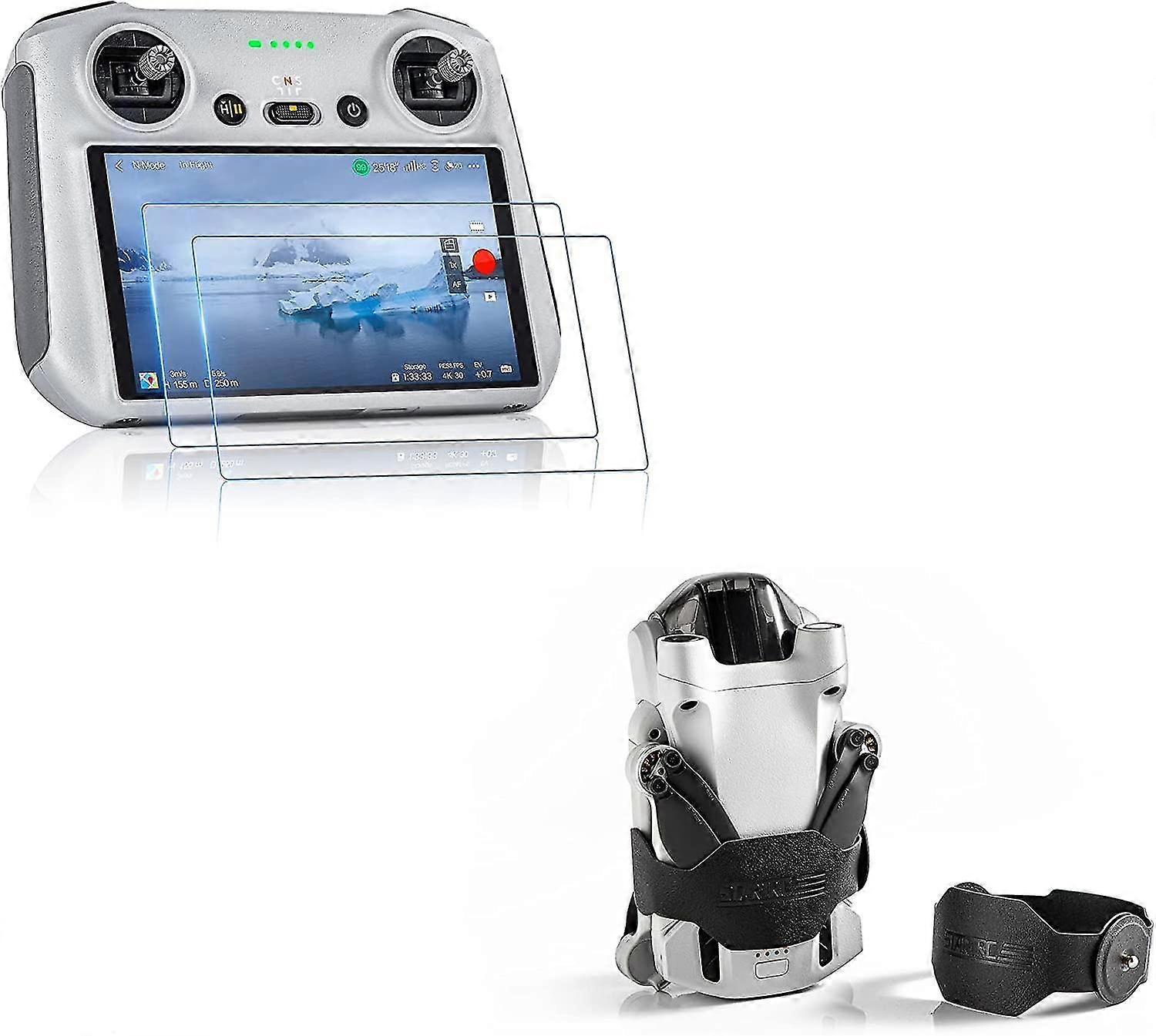 Mini 3 Pro Screen Protector & Propeller Holder Strap For Dji Mini 3 Pro Rc Drone Accessories