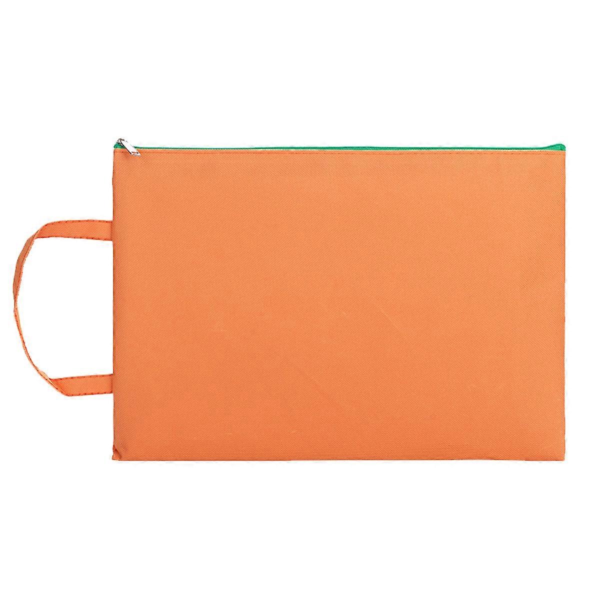 KXJ-Canvas zippered portable Oxford single paper bag data paper storage bag