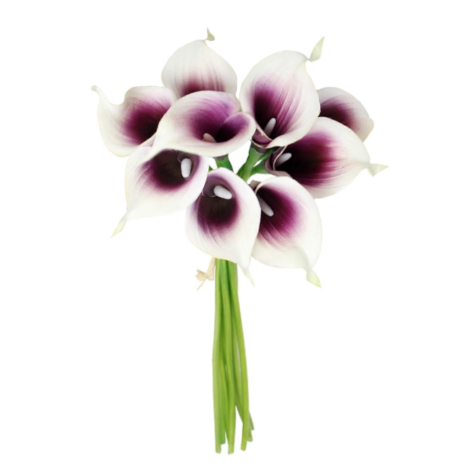 Minglan Two-color series pu mini calla lily bouquet artificial flower wedding bouquet Artificial Flora