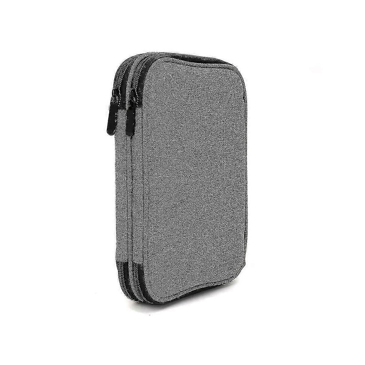 Knitting Needls Case Without Hooks And Accessories,zipper Storage Organizer Bag With Web Pockets Fo Hy