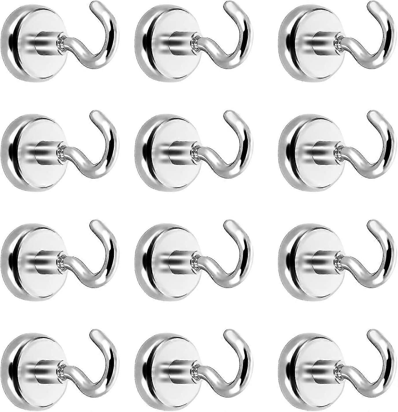 Punch-free Strong Magnetic Hook 12 Pieces