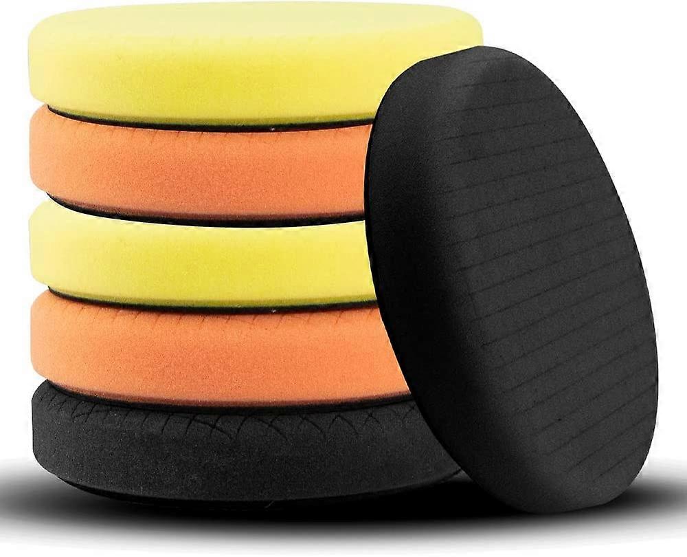 6pcs 16.5mm Face for 15.2mm Backing Plate Composite Polishing Sponge Pads Buffing Pads Kit Buffing Pad for Car Polisher Sanding Buffing Waxing