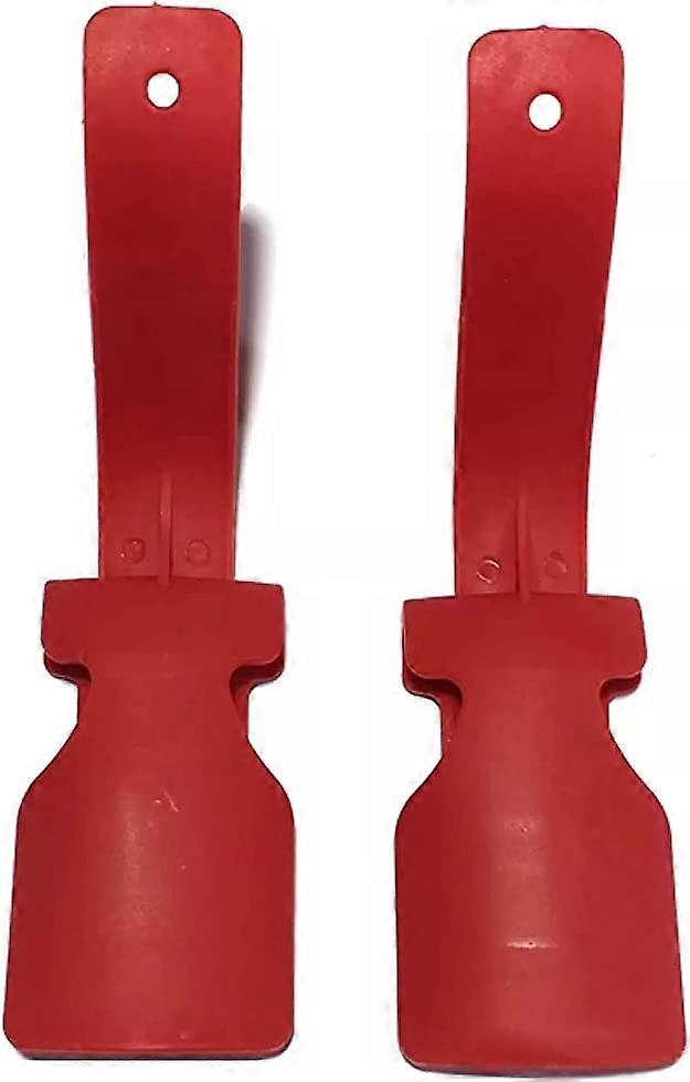 Red Shoe Horn Lazy Shoe HelperEasy On Shoes Men's, Women's, and Children's Plastic Shoe Studs - Suitable for All Types of Shoes
