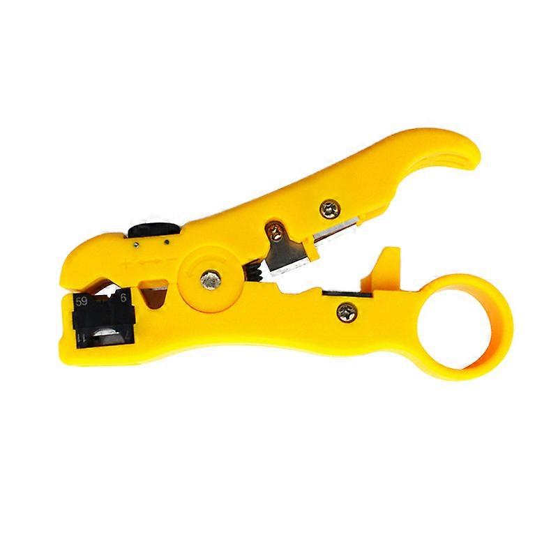 Antenna Cable Stripper TV Cable Coaxial Cable Network Cable Ethernet Cable Built-in Cutting Blades Wire Stripper with Sturdy Handle