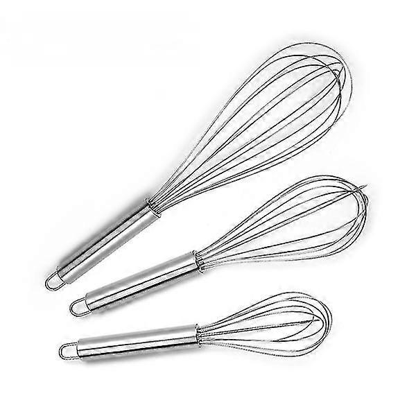 3 خفاقات يدوية من الفولاذ المقاوم للصدأ، خلاط يدوي، خفاقة كريمة