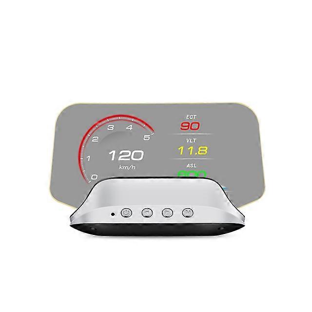 C3 Best OBD2 HUD Car Head Up Display Digital Speed Projector Security Alarm Ενημερωμένη έκδοση Oil Temp. Turbo πίεση