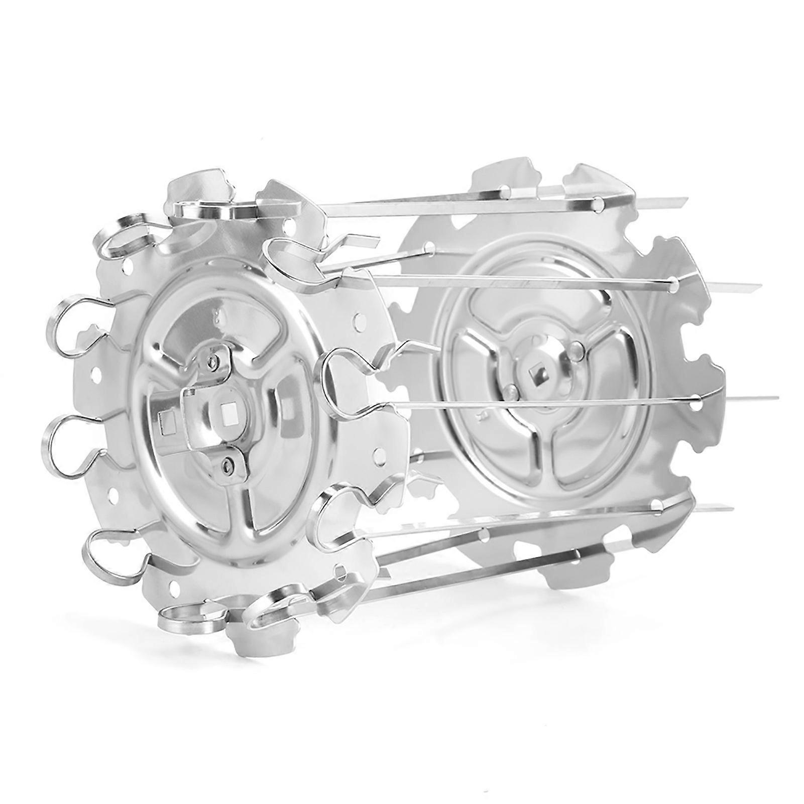 Electric Stainless Steel BBQ Skewers Needle Cage Set for Oven Cooking Accessory