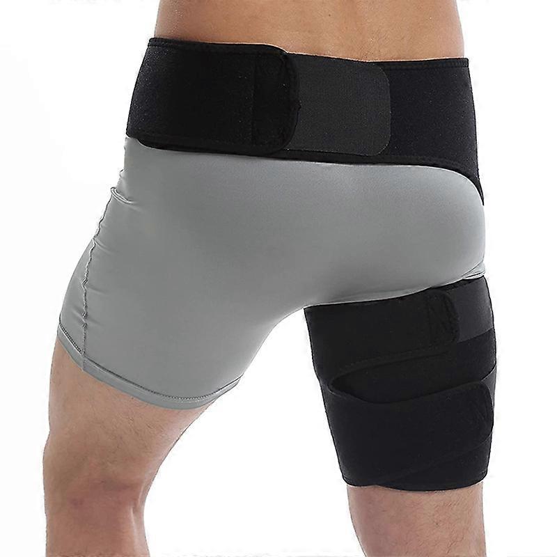 Groin Wrap, Adjustable Support for Hip, Loop, Hamstring, Thigh and Sciatic Nerve Pain