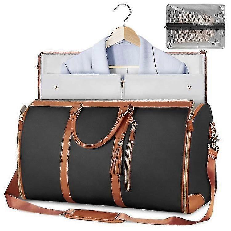 Garment duffel bag with shoe compartment