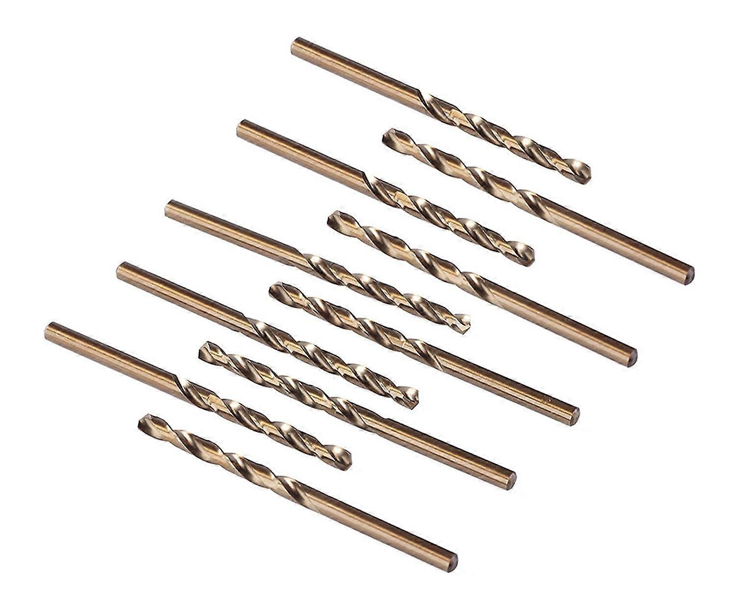 10pcs Cobalt Drill Bit Set M35 HSS Steel Twist Drill Bit Diameter 0.8mm