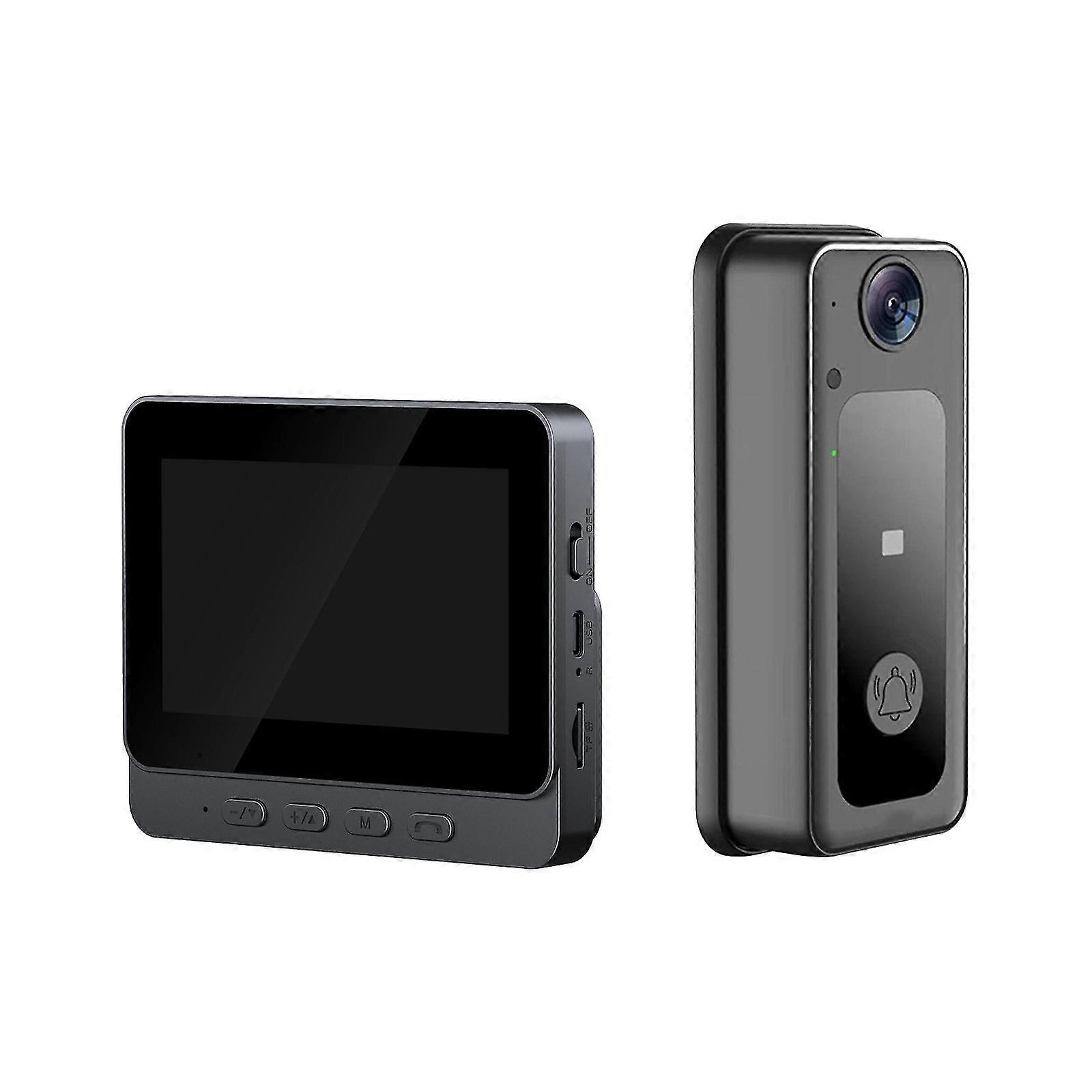 Intelligent Visual Doorbell Wireless Visual Doorbell 4.3 Inch Display Screen Home Intelligent Two-way Intercom Video Monitoring
