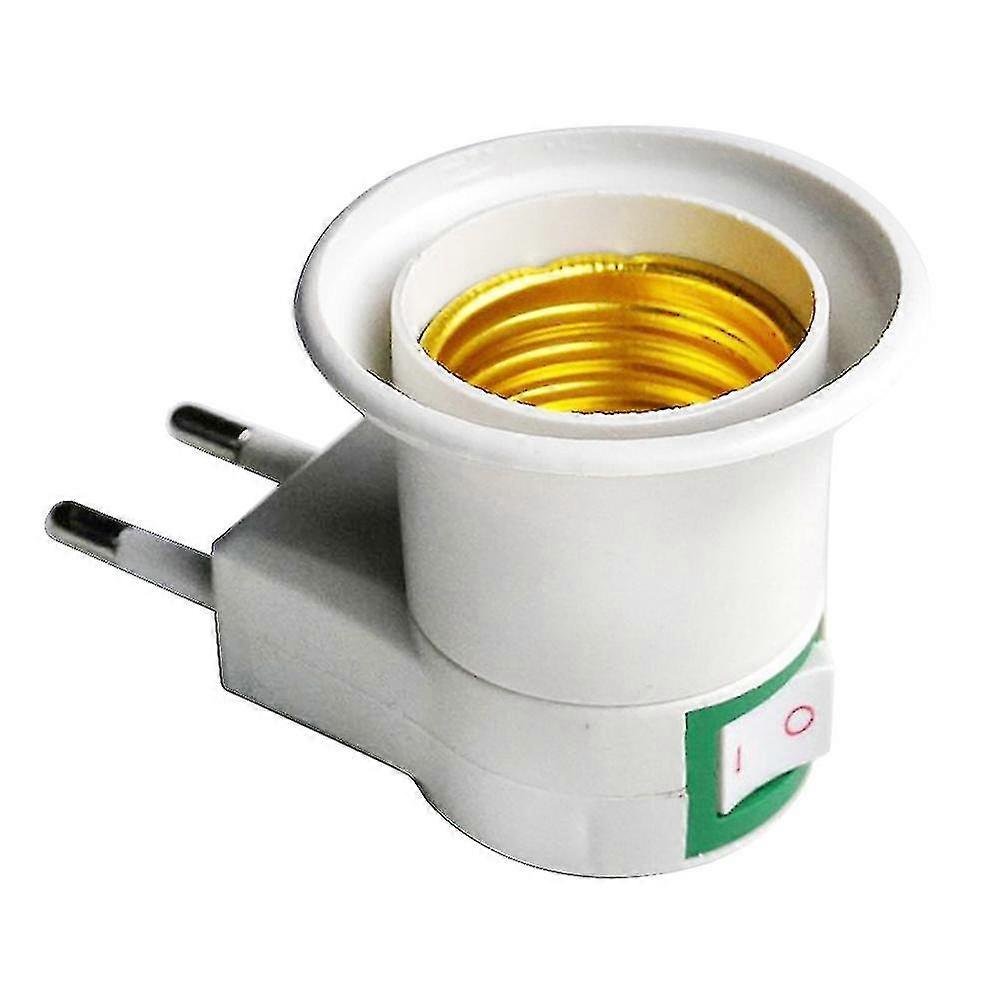 E27 Screw Lamp Bulb Socket Holder Adapter Converter with On-Off Switch