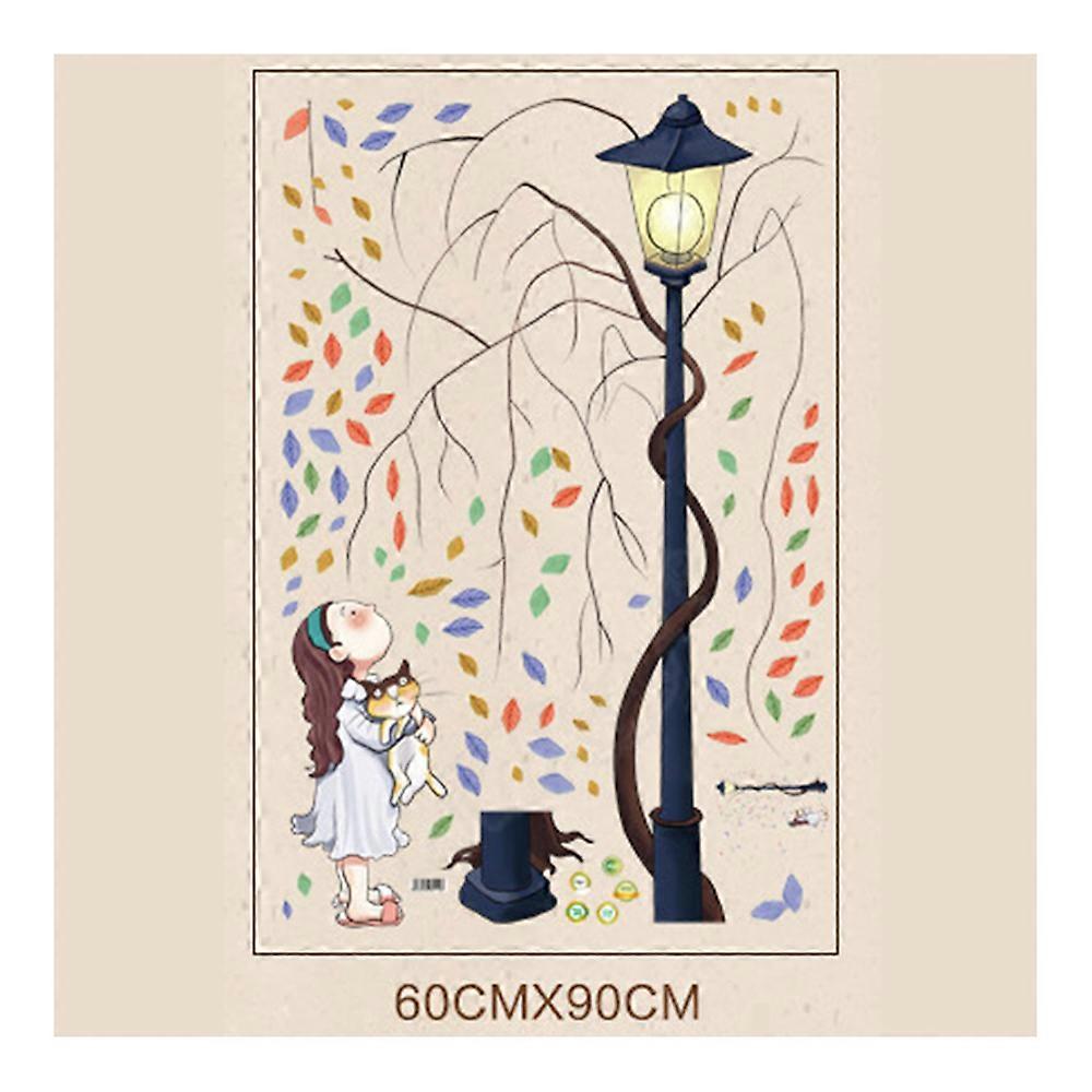 Wallpaper Wall Sticker Creative Lamp Removeable