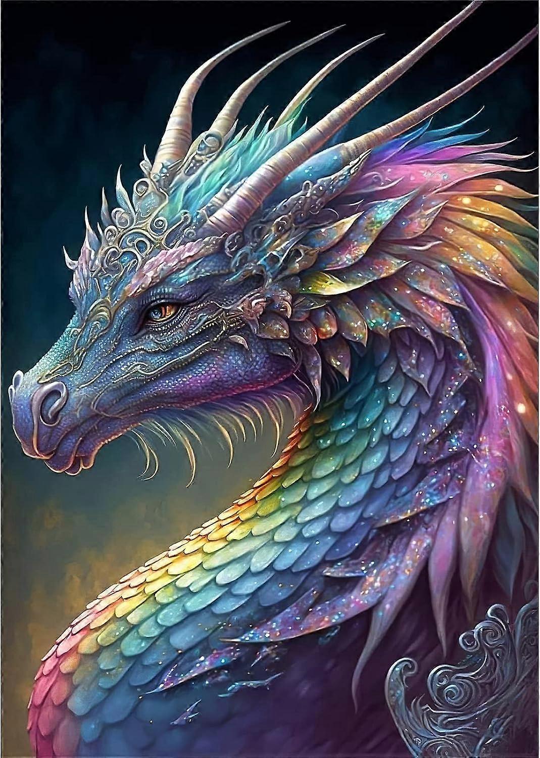 5D diamantmaleri 30x40cm Dragon H