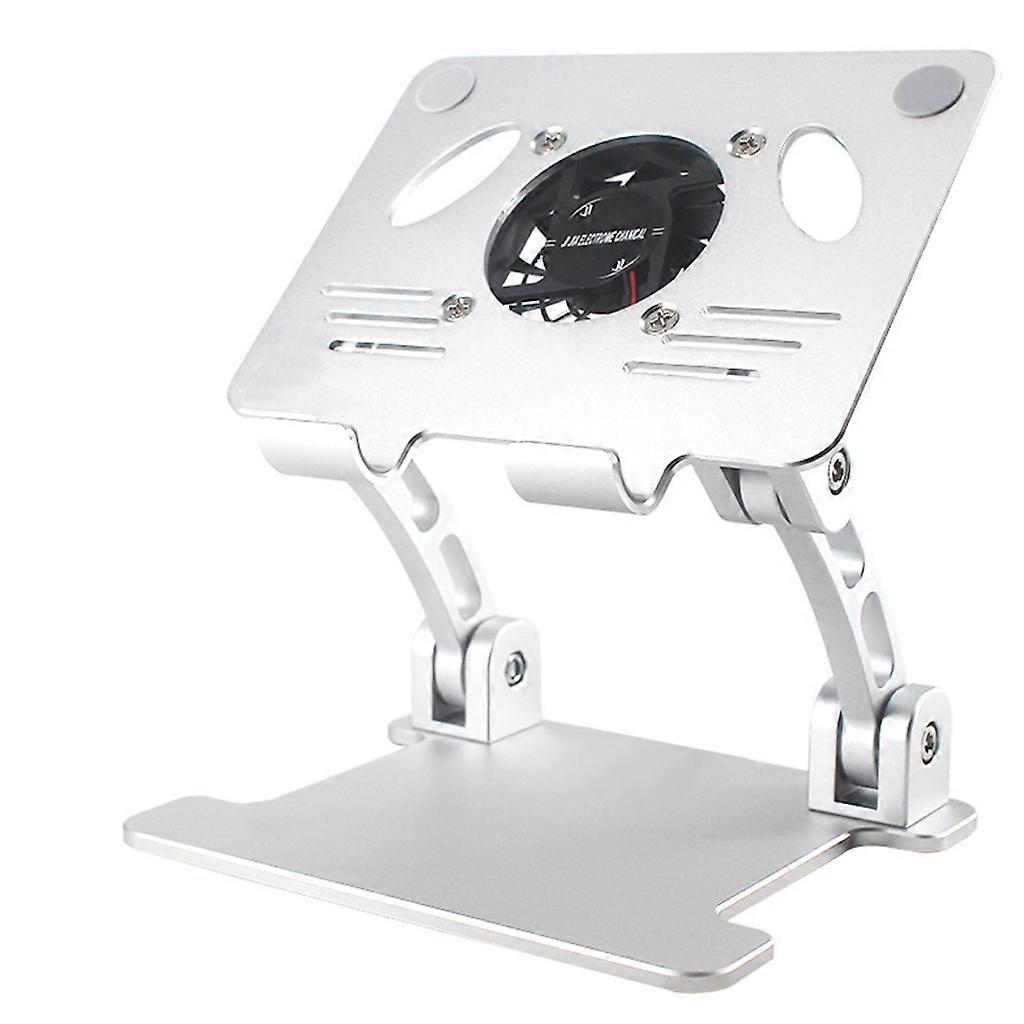 Foldable Laptop Riser Bracket with Cooling Fan USB Port Notebook Tablet Cooler