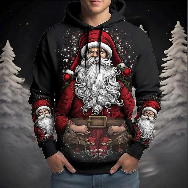 Holiday Sweater Mens Hooded Christmas Sweater Christmas MenS