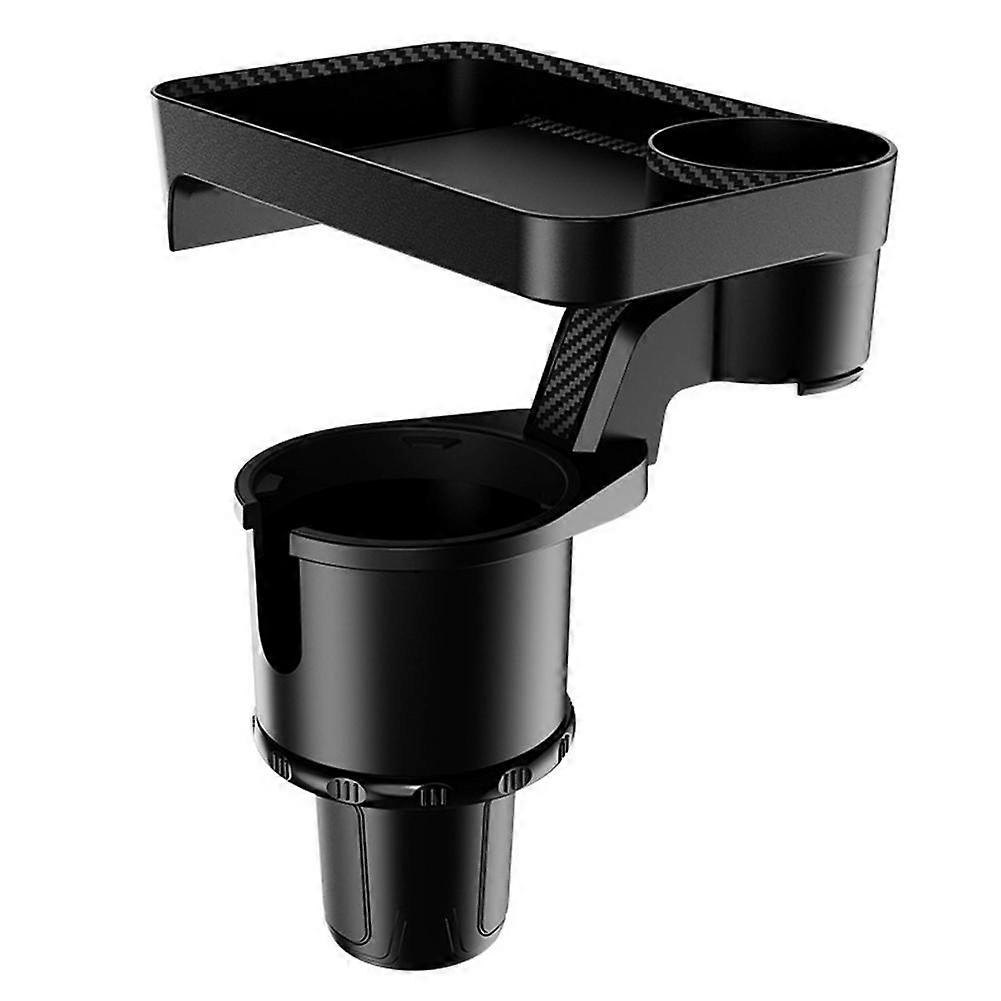 Car Cup Holder Tray Adjustable Car Tray Table Phone Slot Car Food Table Organized 360 Degree Rotation Drink Holder Auto Accesory