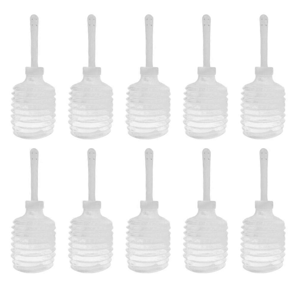 10 Pcs 200ml Portable Jetable Lavement Transparent Douche Applicateur Bouteille Anal Applicateur Outil de Nettoyage Pour Femmes Hommes (transparent)