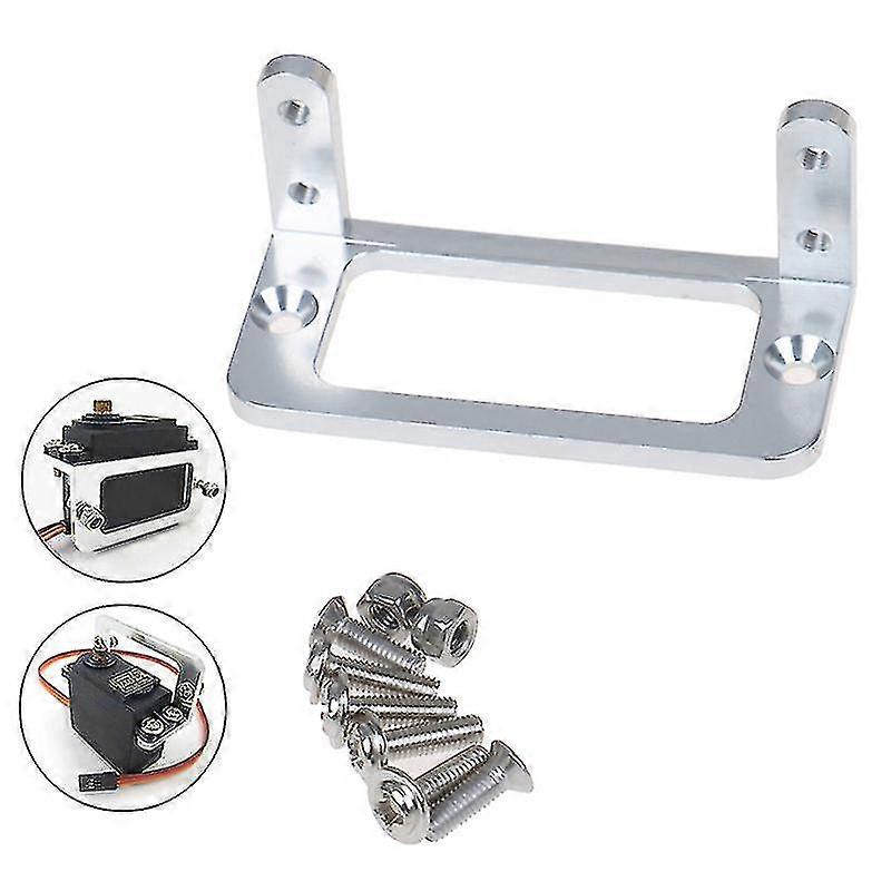 1 Set S3003 Mg995 Standard Servo Mount Stand Halter Halterung für RC Boot Silber Hfmqv
