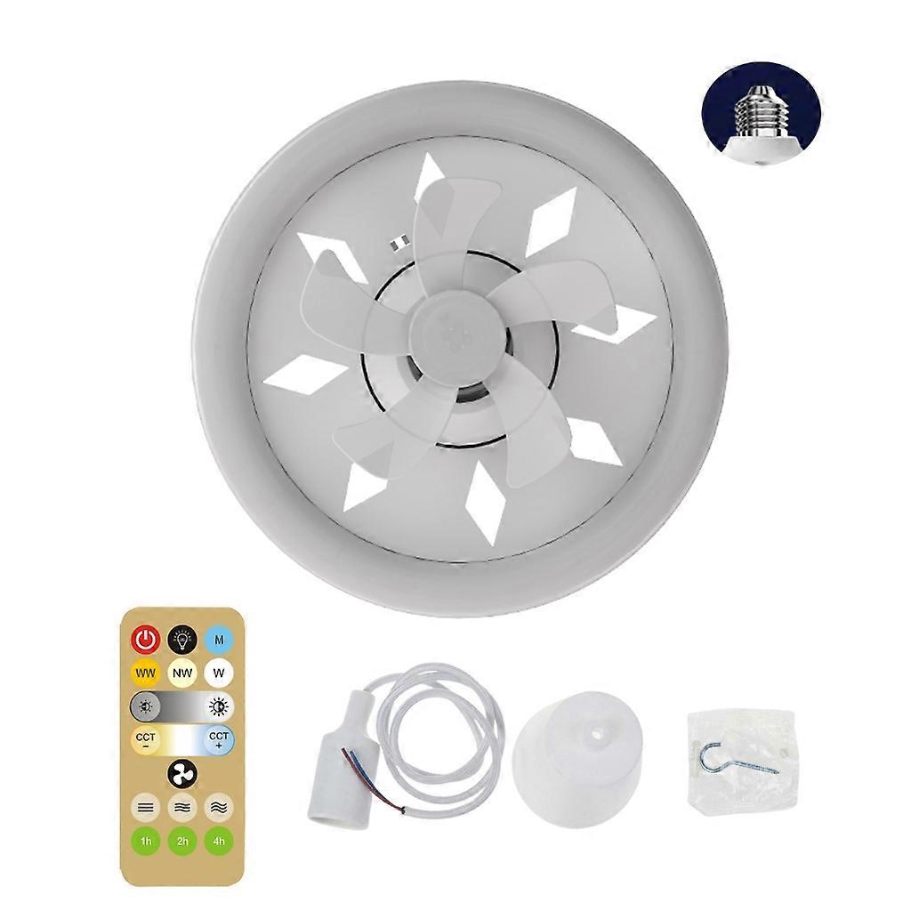 Ceiling Fan with LED Light AC85V-265V 3 Speed Wind for Home Dormitory Office