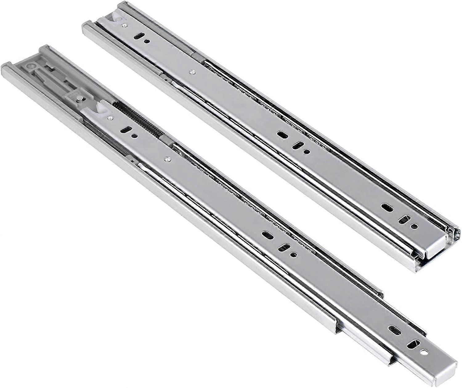 1 Pair Self/Soft Closing Drawer Slides Runners-Ball Bearing 3 Fold Full Extension Side Hardware