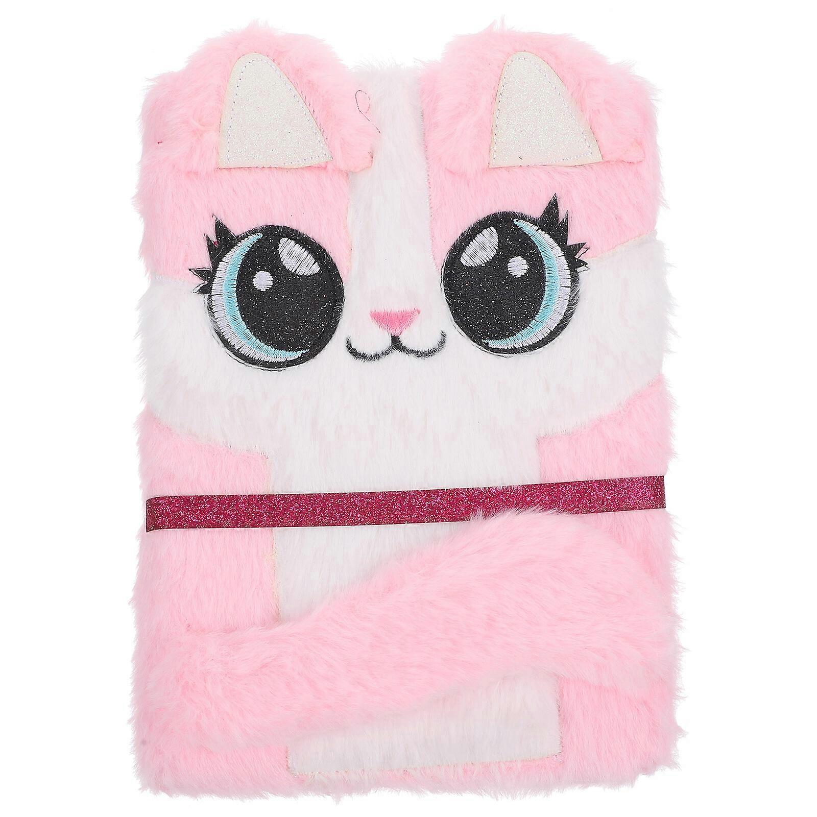 Fluffy Notepad Plush Notebook Cartoon Notebook Plush Diary Cartoon Notebook for Students