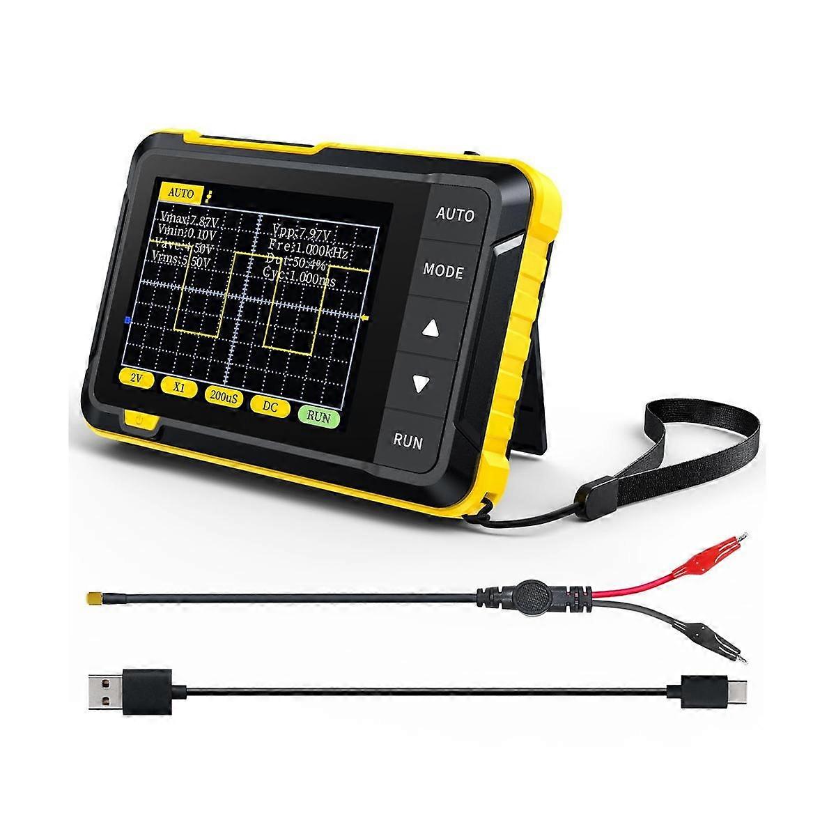 DSO152 Oszilloskop - 2,8-Zoll-TFT, 2,5 MS/s hohe Abtastrate, 200 kHz Bandbreite, Trigger-Funktion Auto/Nomal/Single B