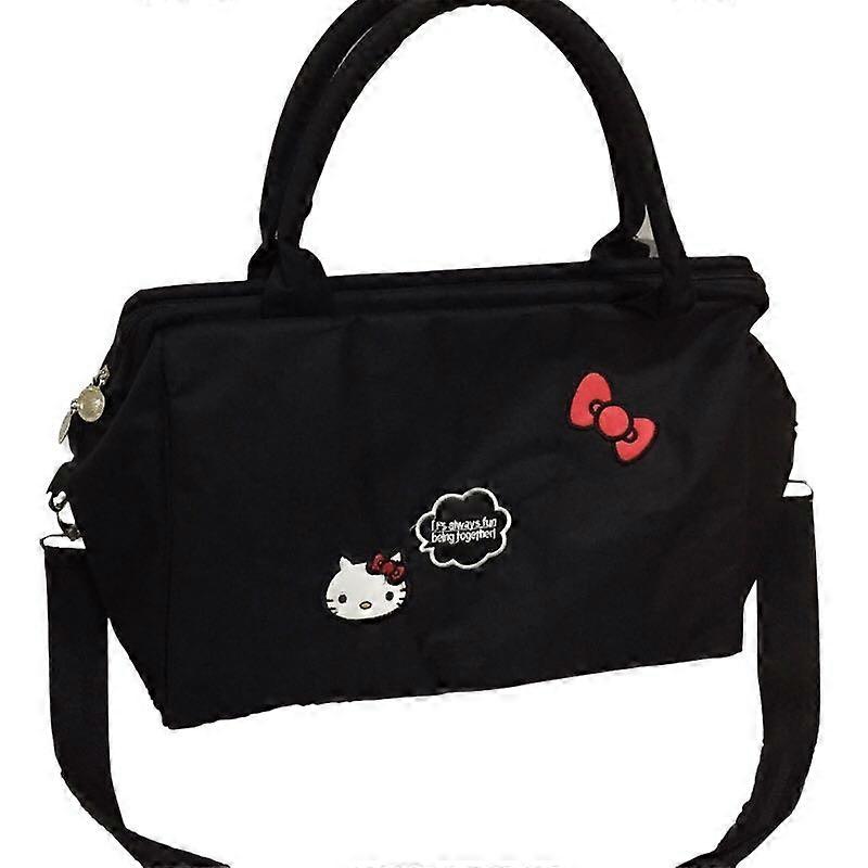 Hello Kitty μεγάλη ικανότητα τσάντα ώμου χαριτωμένος αδιάβροχος αγγελιοφόρος τσάντα πολυλειτουργική αποθήκευση ταξιδιού πακέτων νταντά για τις γυναίκες