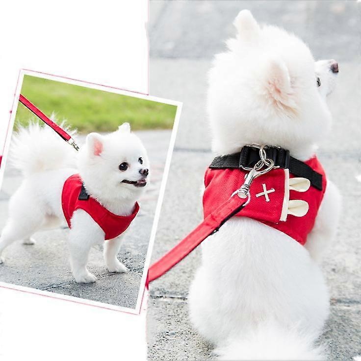 Vest-style dog leash cute breathable dog leash set