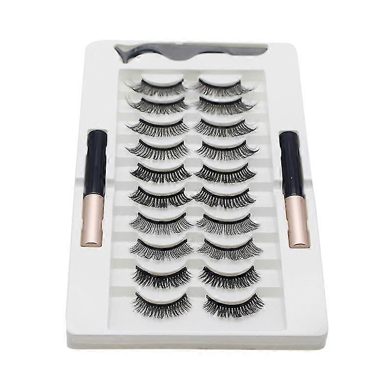 Magnetic Eyelashes And Eyeliner Kit,magnetic Lashes With Eyeliner And Tweezers
