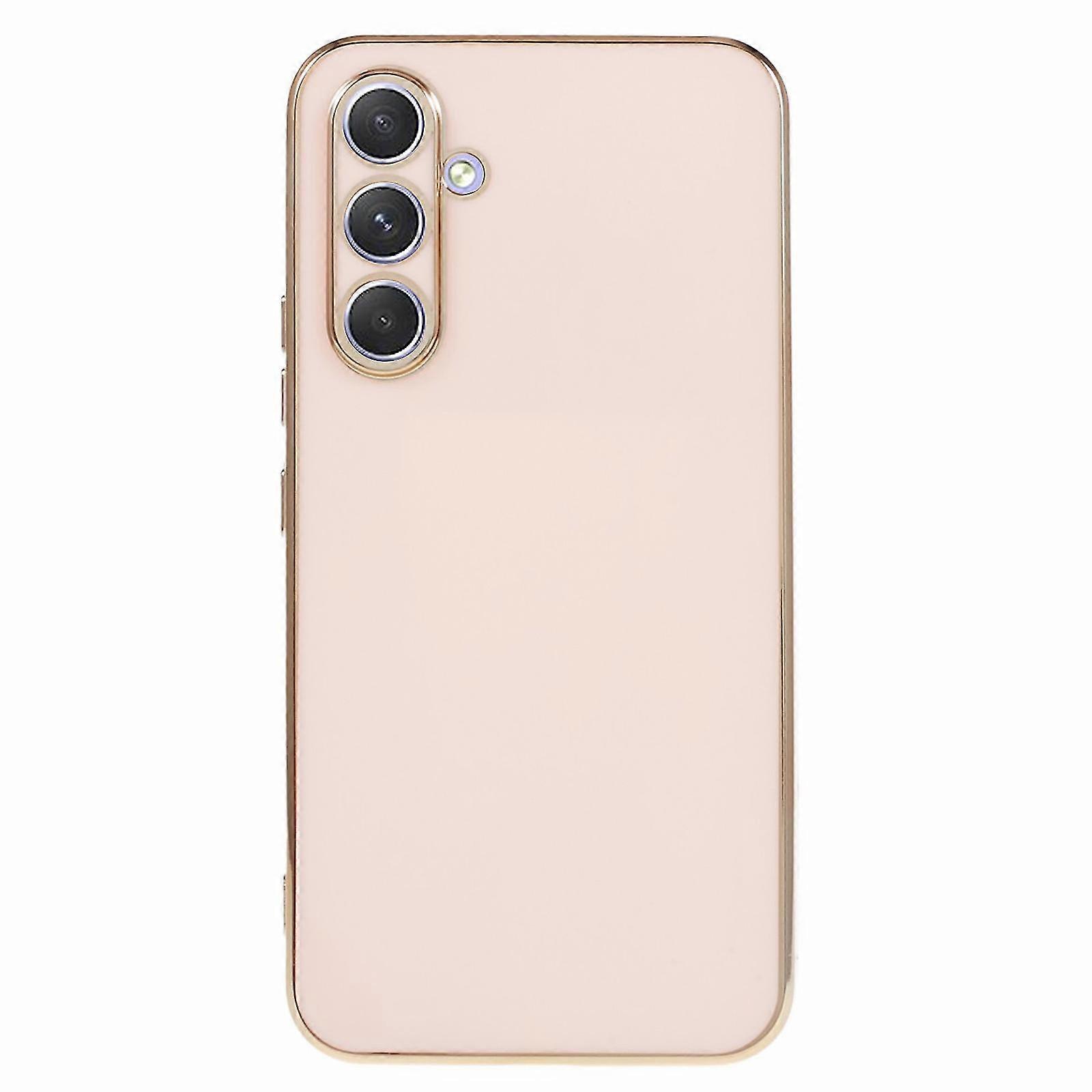 For Samsung Galaxy A54 5g Soft Tpu Phone Protective Case Glossy 6d Electroplating Back Cover