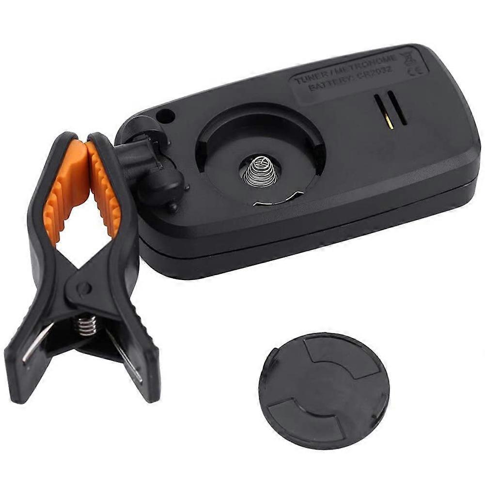 Universal Mini Clip-on Digital Tuner Metronome 360 Rotatable with LCD Display for Guitar Bass Violin Viola Cello Mandolin Ukulele Banjo