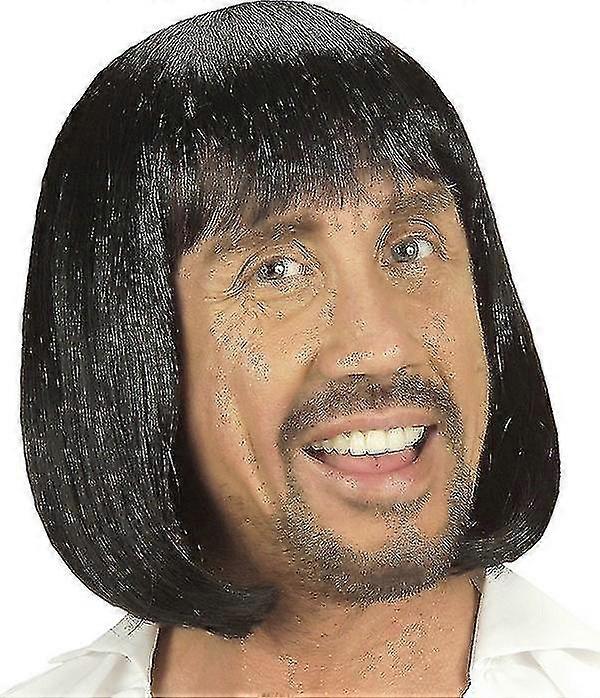 Perruque Mdivale Noire Homme