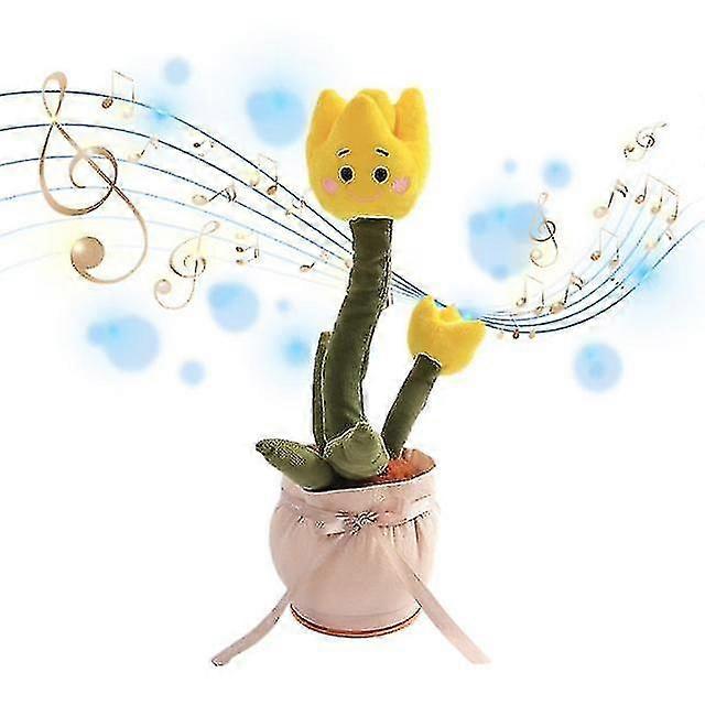 Talking Flower Plush Toy Dancing Talking Repeating Multifunctional Tulip
