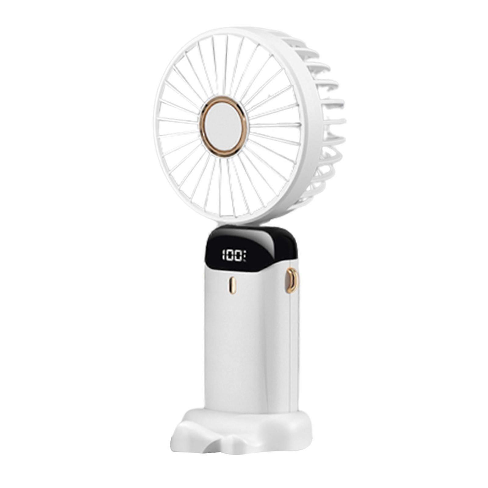 Tabanlı Tutamak Mini Fan 5 Hız Ayarlanabilir LED Ekran İç Mekan Dış Mekan için Soğutma Fanı