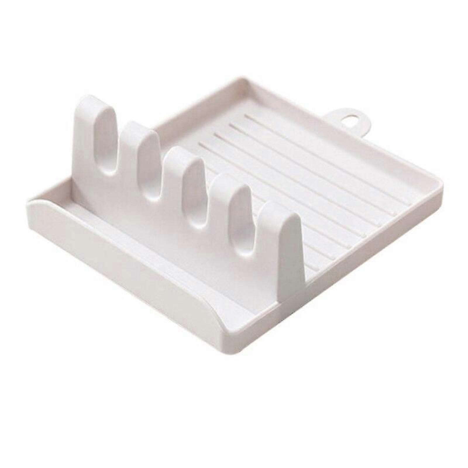 Plastic Spoon Rest - Kitchen Organizer for Fork Spatula Rack Stand