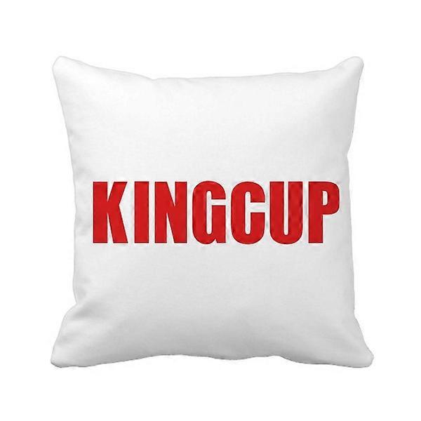 Kingcup Flower Red  Throw Pillow Square Cover