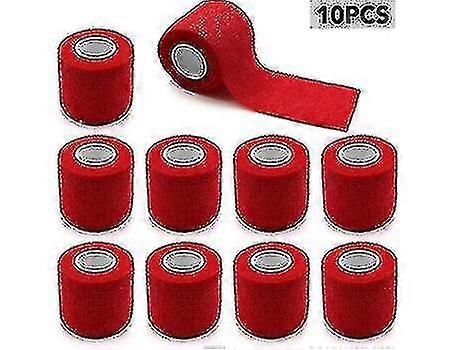 Yyh Set Of 10 Kiko Elastic Adhesive Bands (red 450x5cm)