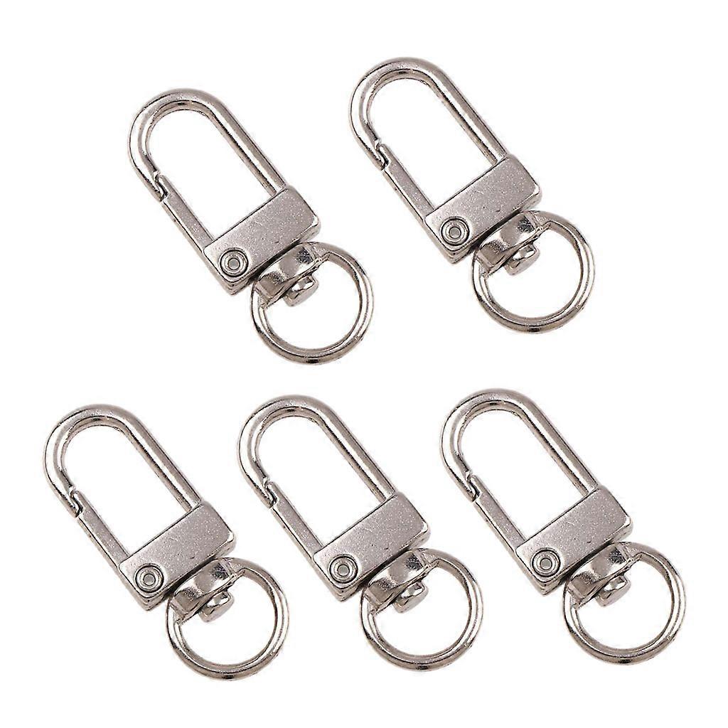 5x Gold Silver Keychain Lobster Claw Clasp Swivel Keyring DIY Craft Snap Hooks