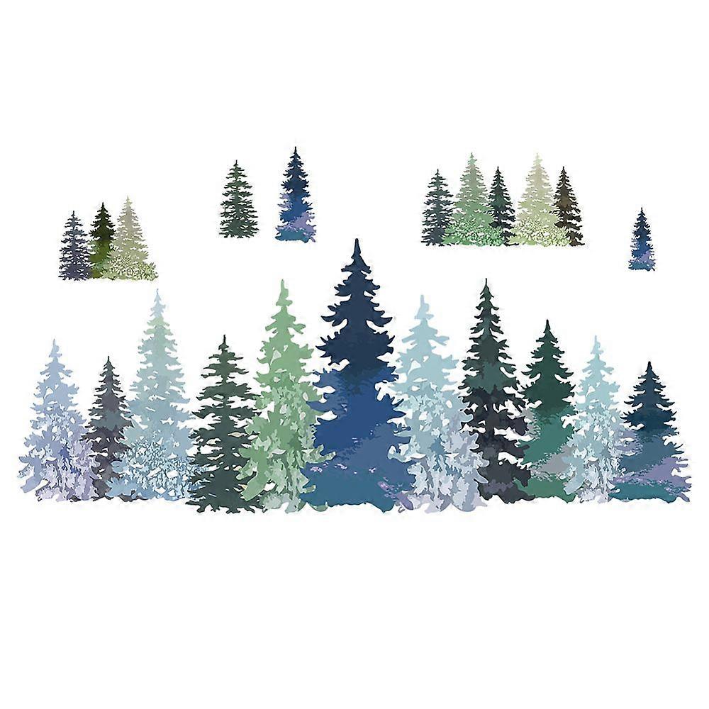 PVC Wall Stickers Wall Decoration Tree Pattern 390x980mm 2 sheets/set